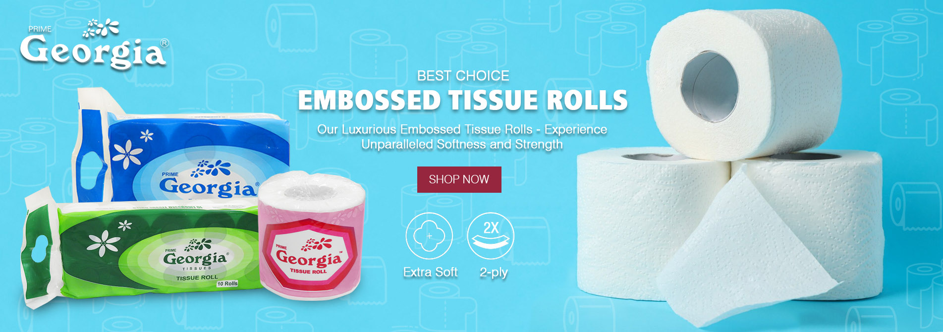 Embossed Tissue Rolls